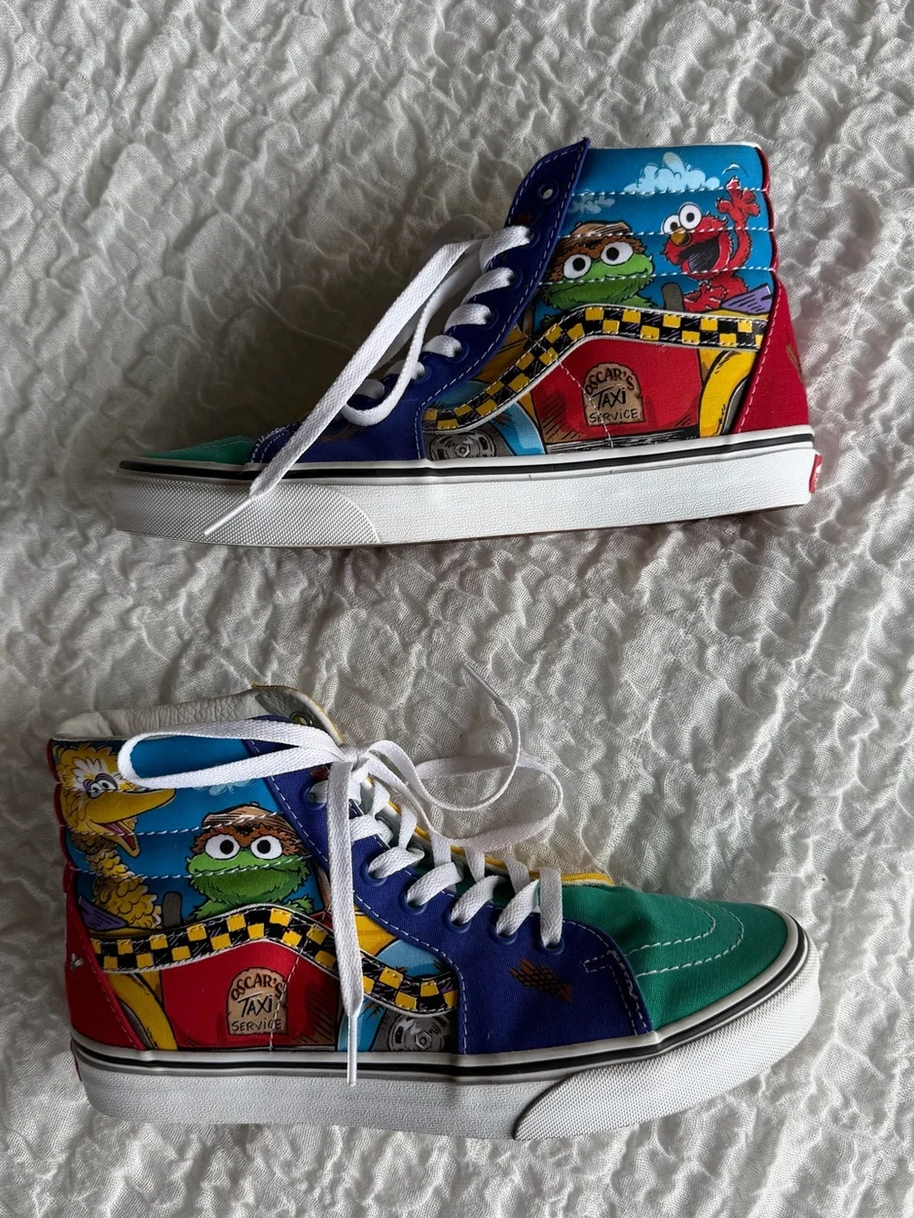 Vans x Sesame Street Sk8-hi High Top Sneakers Women’s 9.5 Men’s 8